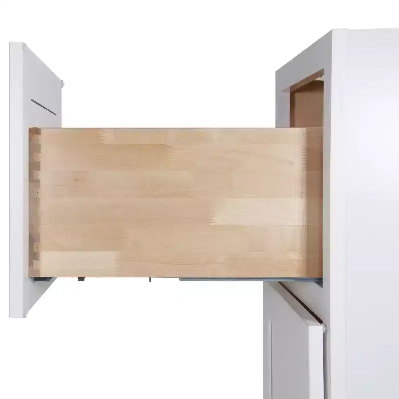 Meuble sous vasque blanc Easy-DIY Shaker sans plan, prêt à assembler