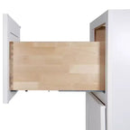 Meuble sous vasque blanc Easy-DIY Shaker sans plan, prêt à assembler