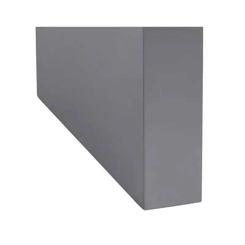 Table de bar minimaliste moderne en bois 152x46cm Gris brillant, Structure métallique, pour la maison et le bureau