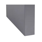 Table de bar minimaliste moderne en bois 152x46cm Gris brillant, Structure métallique, pour la maison et le bureau