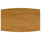 Table de salle à manger rectangulaire du milieu du siècle, cadre en bois d'hévéa, 6 places, marron, 167,6 cm (L) x 101,6 cm (P)