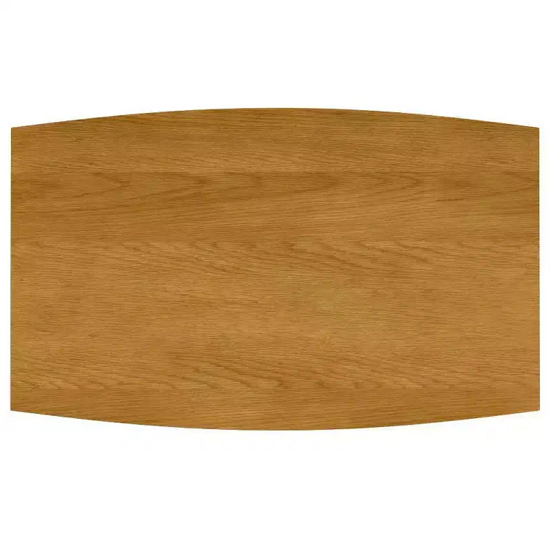 Table de salle à manger rectangulaire du milieu du siècle, cadre en bois d'hévéa, 6 places, marron, 167,6 cm (L) x 101,6 cm (P)