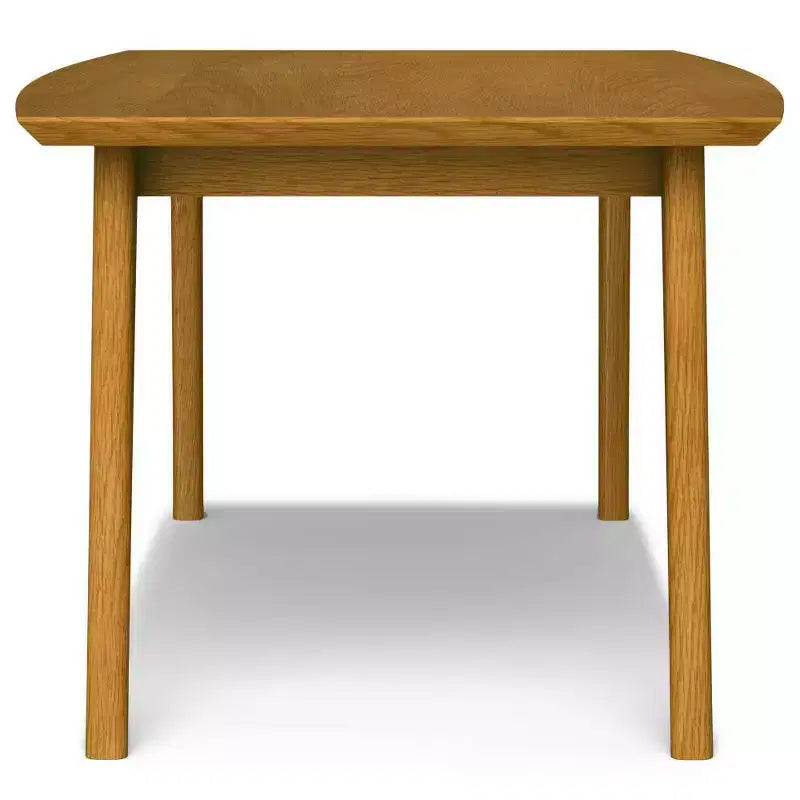 Table de salle à manger rectangulaire du milieu du siècle, cadre en bois d'hévéa, 6 places, marron, 167,6 cm (L) x 101,6 cm (P)