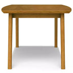 Table de salle à manger rectangulaire du milieu du siècle, cadre en bois d'hévéa, 6 places, marron, 167,6 cm (L) x 101,6 cm (P)