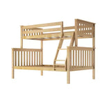 Lit superposé double en bois massif, aucun sommier tapissier requis, faible teneur en COV, capacité de 181 kg