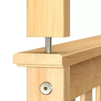 Lit superposé double en bois massif, aucun sommier tapissier requis, faible teneur en COV, capacité de 181 kg