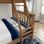 Lit superposé double en bois massif, aucun sommier tapissier requis, faible teneur en COV, capacité de 181 kg
