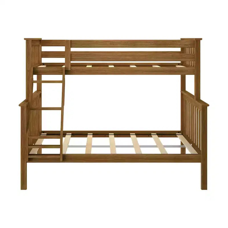 Lit superposé double en bois massif, aucun sommier tapissier requis, faible teneur en COV, capacité de 181 kg