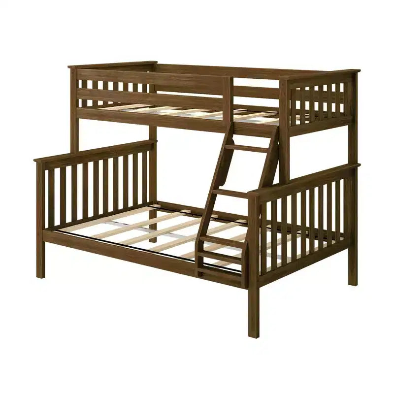 Lit superposé double en bois massif, aucun sommier tapissier requis, faible teneur en COV, capacité de 181 kg