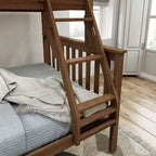 Lit superposé double en bois massif, aucun sommier tapissier requis, faible teneur en COV, capacité de 181 kg