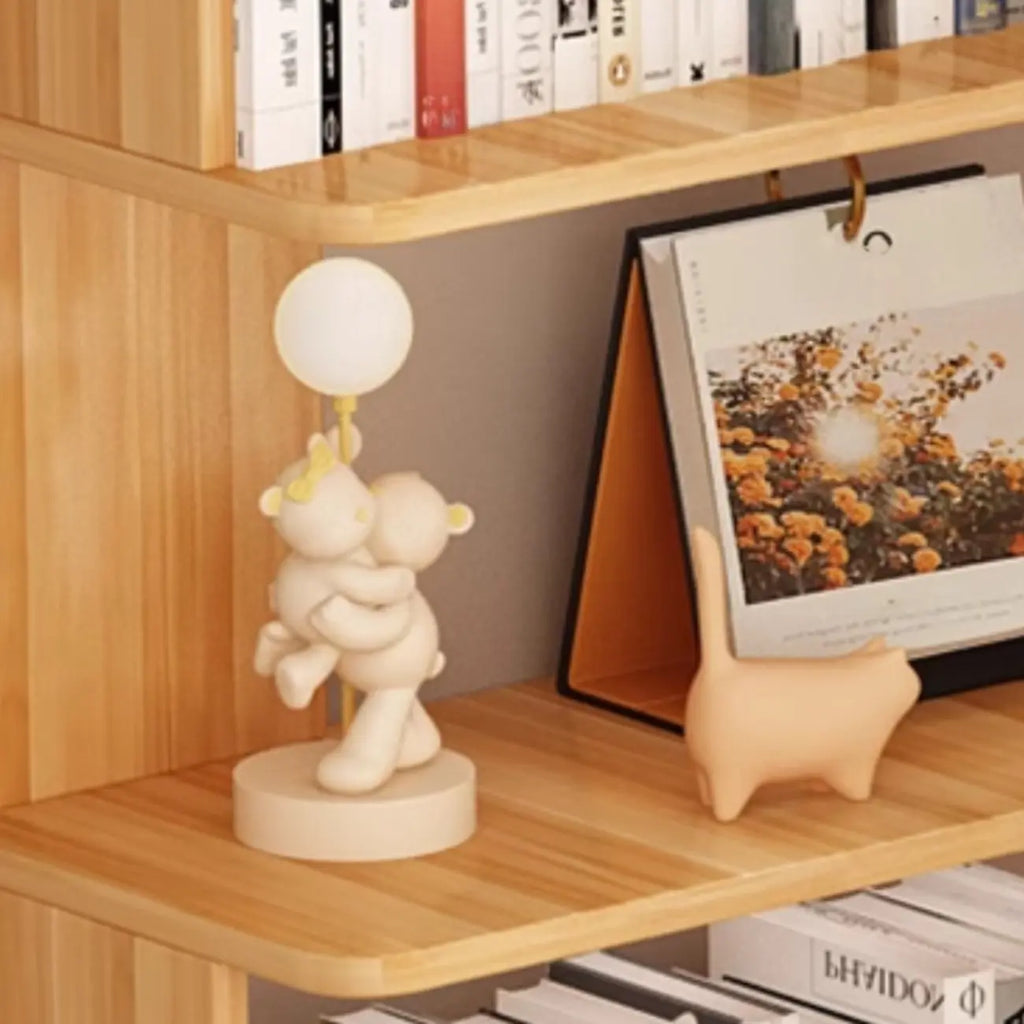 Étagère d'angle en bois manufacturé à 6 tablettes