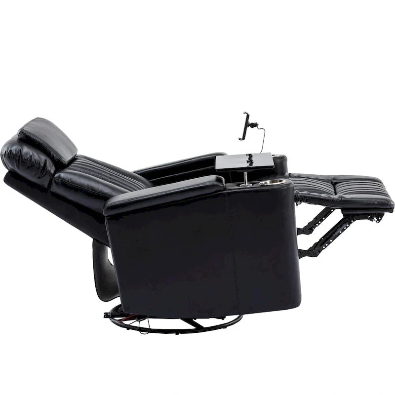 Fauteuil inclinable motorisé de cinéma maison multifonctionnel pivotant à 270°