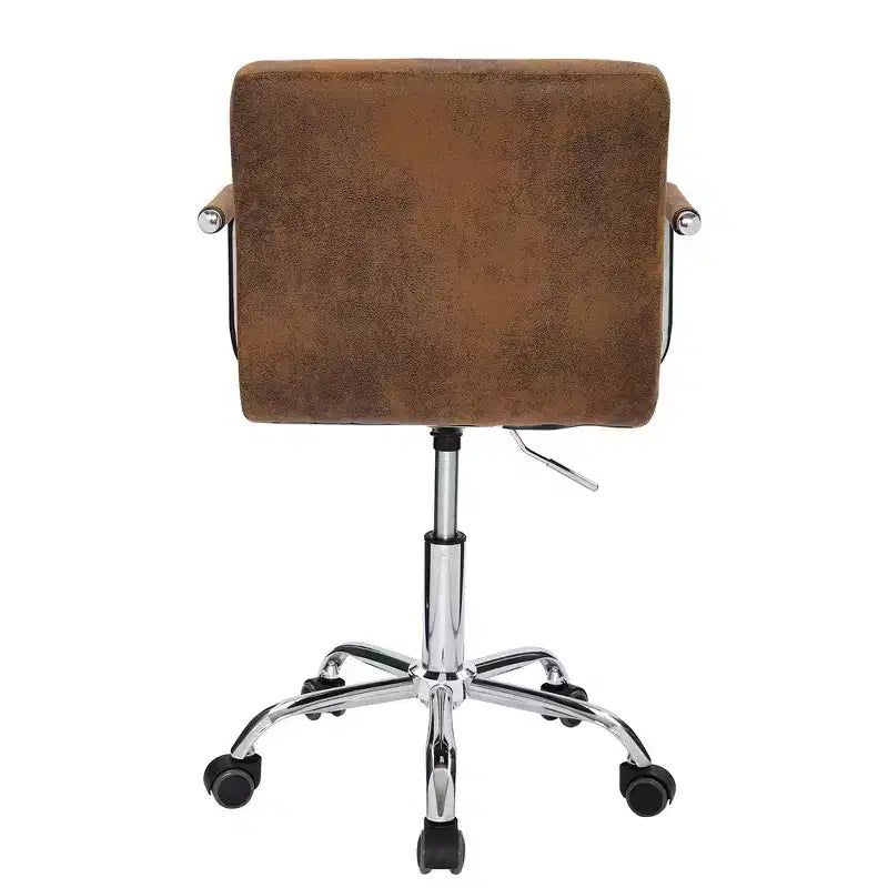 Chaise de bureau roulante pour bureau à domicile, hauteur réglable, pivotante à 360°, assise moelleuse