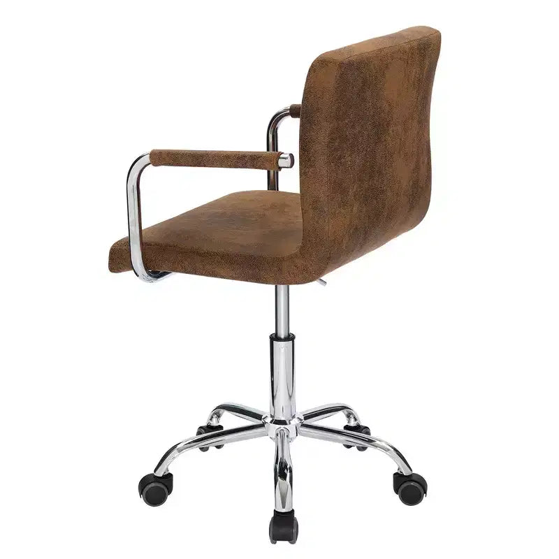 Chaise de bureau roulante pour bureau à domicile, hauteur réglable, pivotante à 360°, assise moelleuse