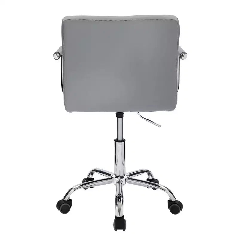 Chaise de bureau roulante pour bureau à domicile, hauteur réglable, pivotante à 360°, assise moelleuse