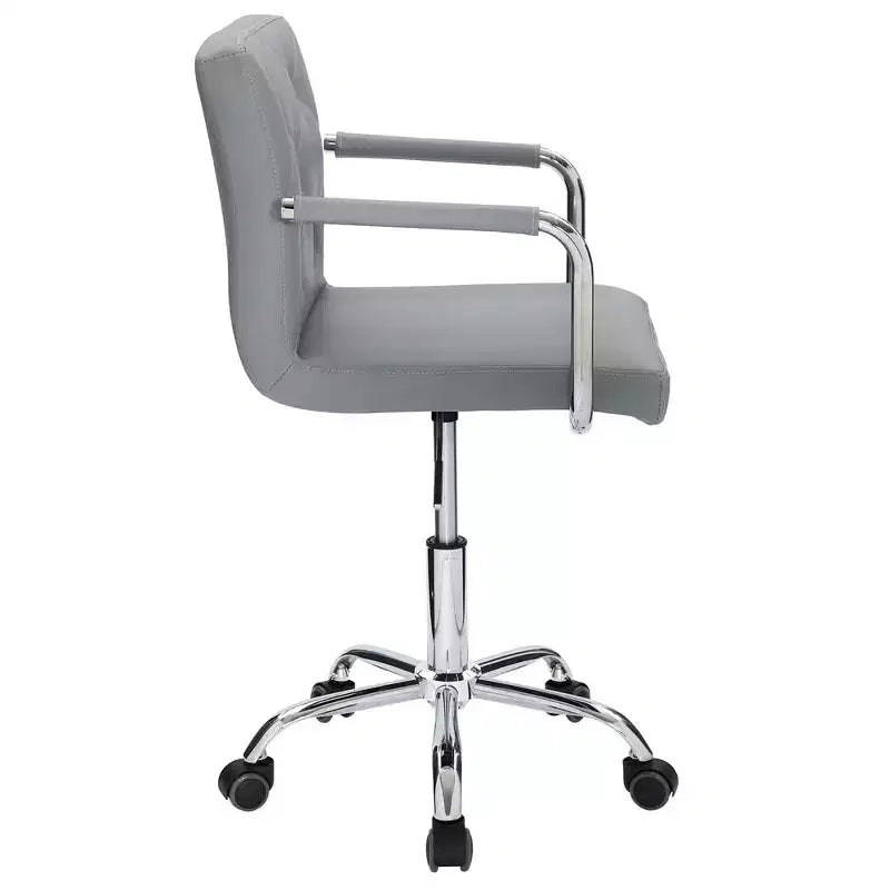 Chaise de bureau roulante pour bureau à domicile, hauteur réglable, pivotante à 360°, assise moelleuse