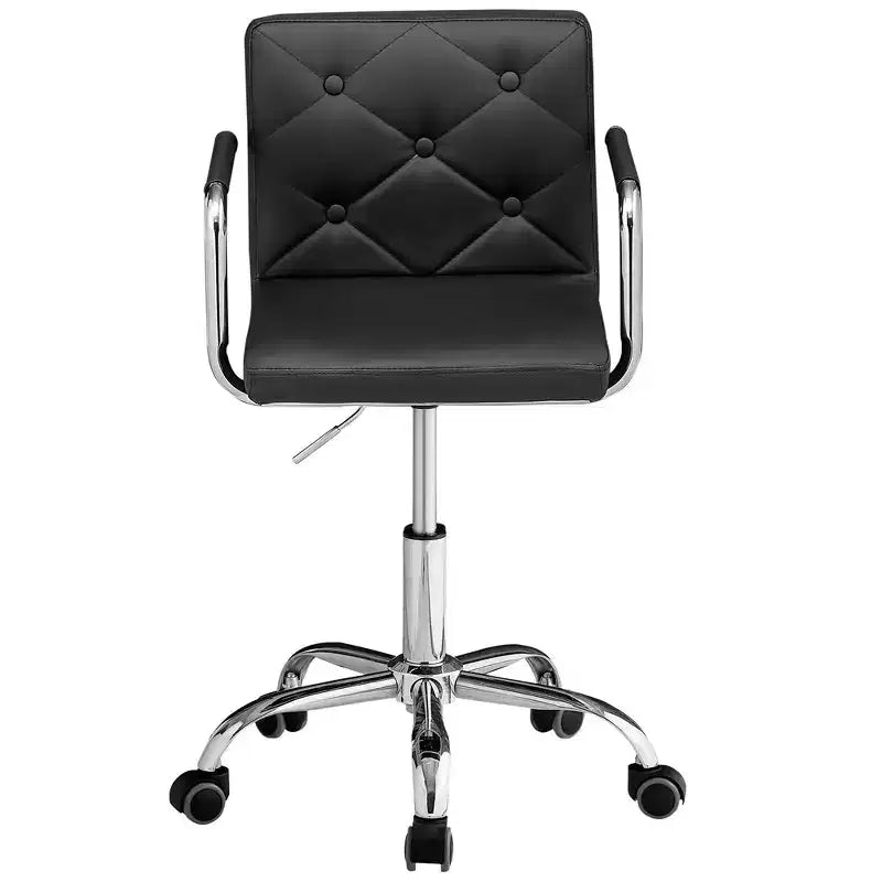 Chaise de bureau roulante pour bureau à domicile, hauteur réglable, pivotante à 360°, assise moelleuse