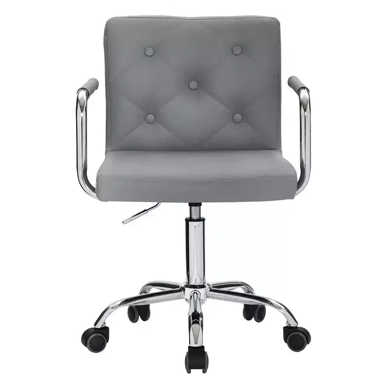 Chaise de bureau roulante pour bureau à domicile, hauteur réglable, pivotante à 360°, assise moelleuse