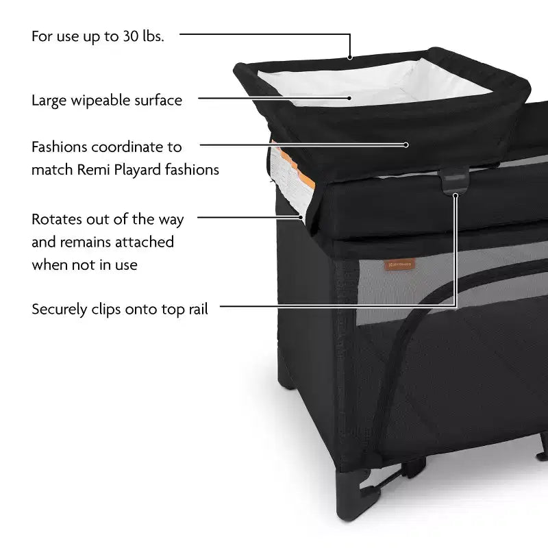 Accessoire table à langer pour couchette Remi, jusqu'à 13,6 kg, surface nettoyable