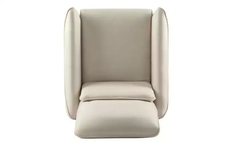 Fauteuil inclinable rembourré avec pieds coniques en bois d'hévéa, fauteuil d'appoint pour salon