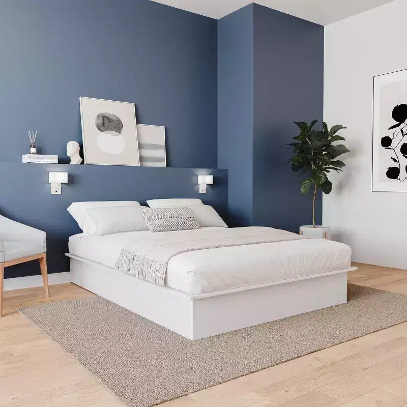 Lit plateforme, pas besoin de sommier tapissier, cadre de lit moderne en bois