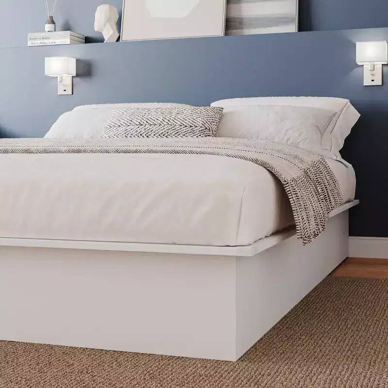 Lit plateforme, pas besoin de sommier tapissier, cadre de lit moderne en bois