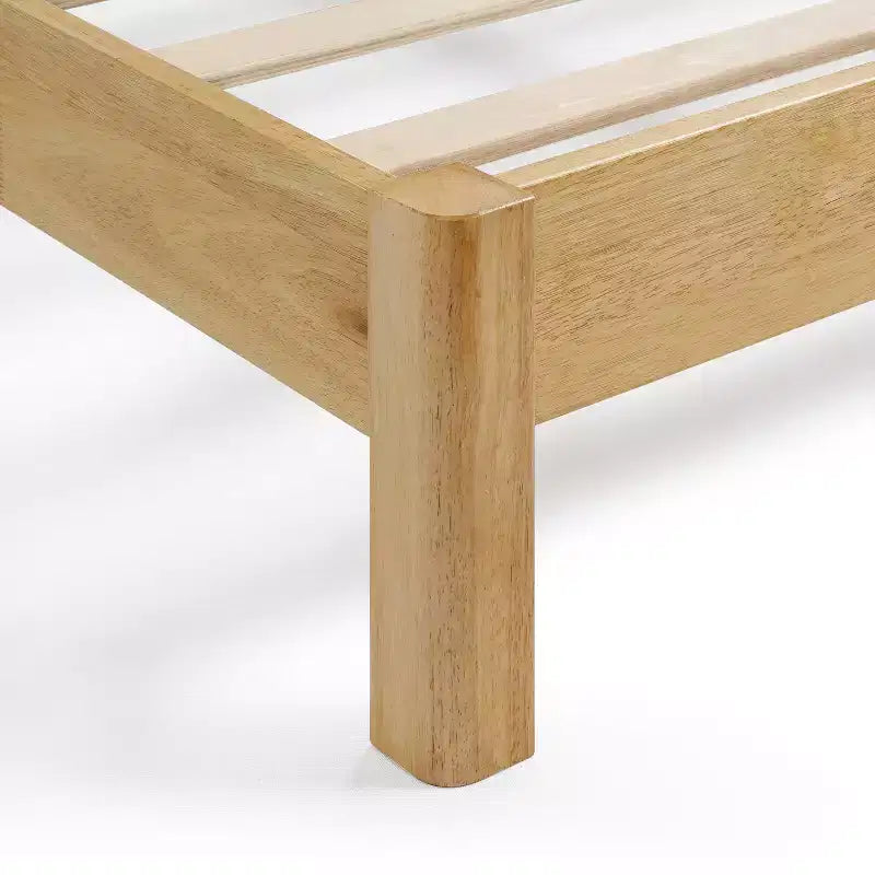 Lit plateforme Queen Belna avec revêtement en tissu bouclette, sommier tapissier non requis