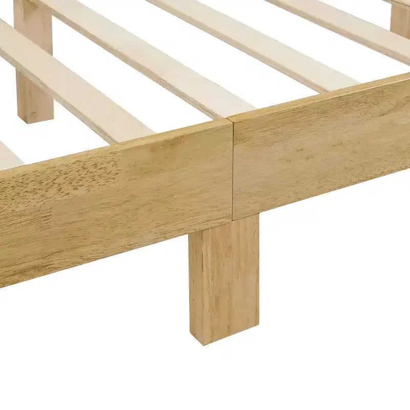 Lit plateforme Queen Belna avec revêtement en tissu bouclette, sommier tapissier non requis