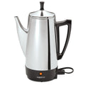 Cafetière à percolateur Presto en acier inoxydable, 12 tasses, robuste, argent - 2.79