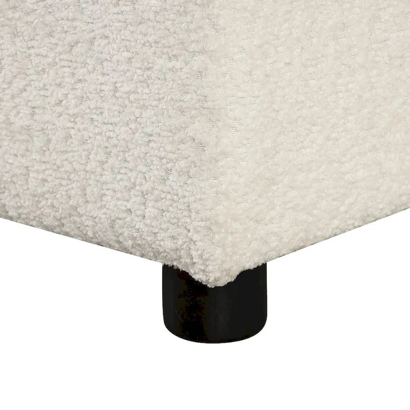 Canapé d'angle convertible avec pouf de rangement, canapé-lit pour salon