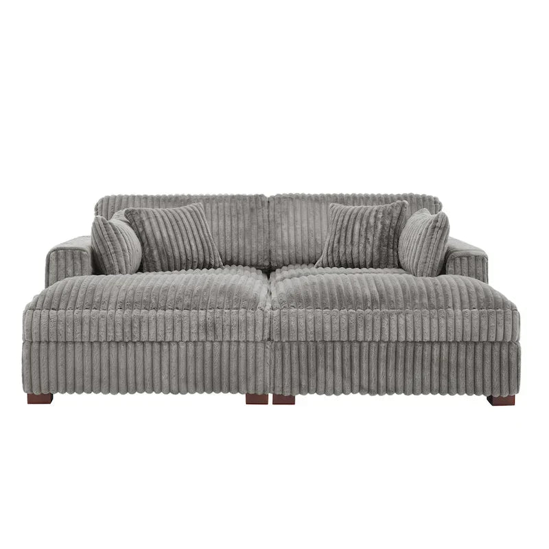 Canapé modulable en tissu pour salon et chambre à coucher
