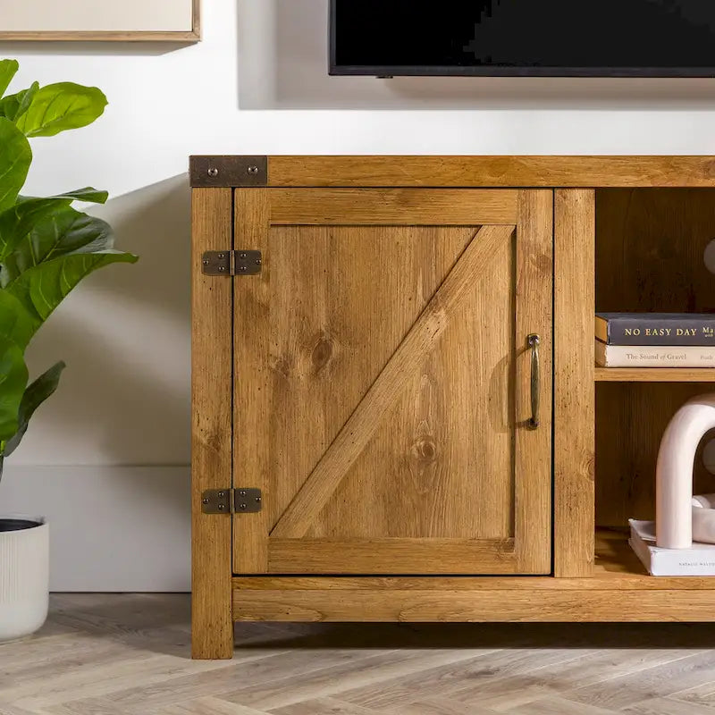 Meuble TV avec porte de grange Middlebrook Firebranch 58 pouces