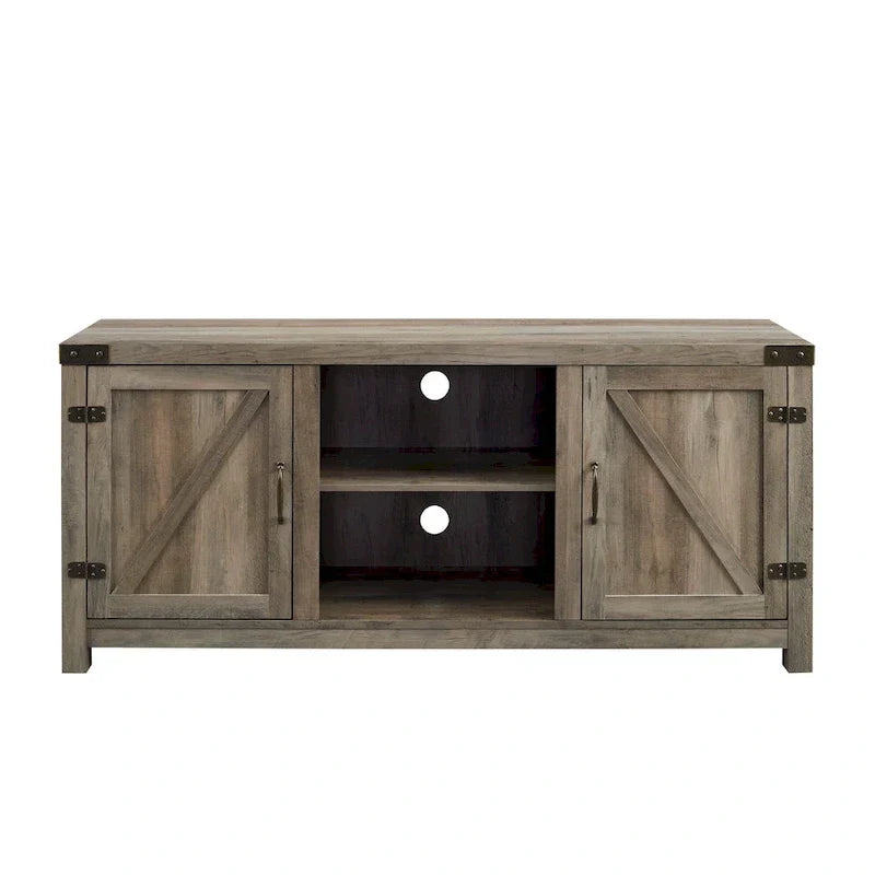 Meuble TV avec porte de grange Middlebrook Firebranch 58 pouces