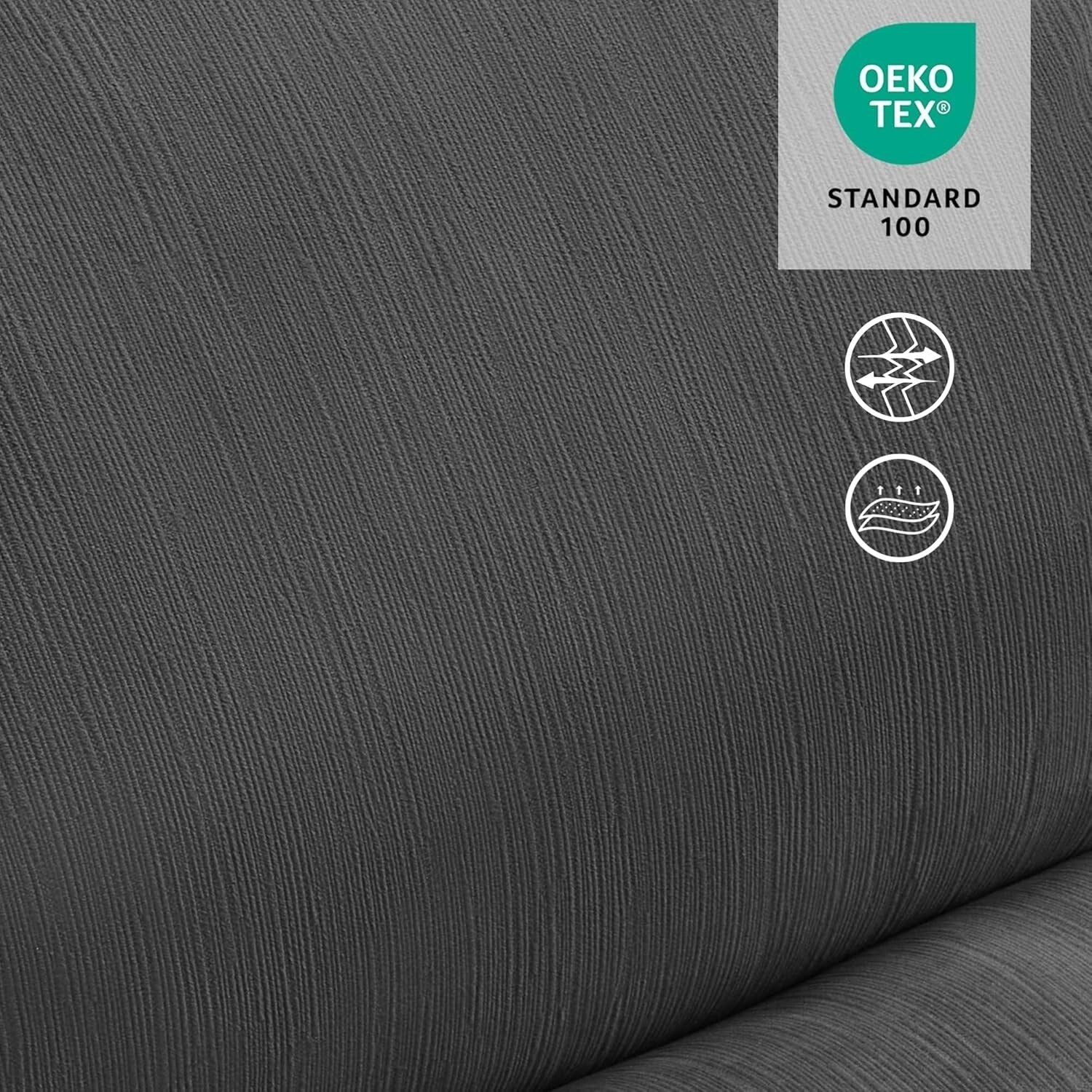 MCombo Fauteuil inclinable électrique sans accoudoirs surdimensionné à double moteur, inclinable Zeroarms parfait pour le salon en tissu PR607