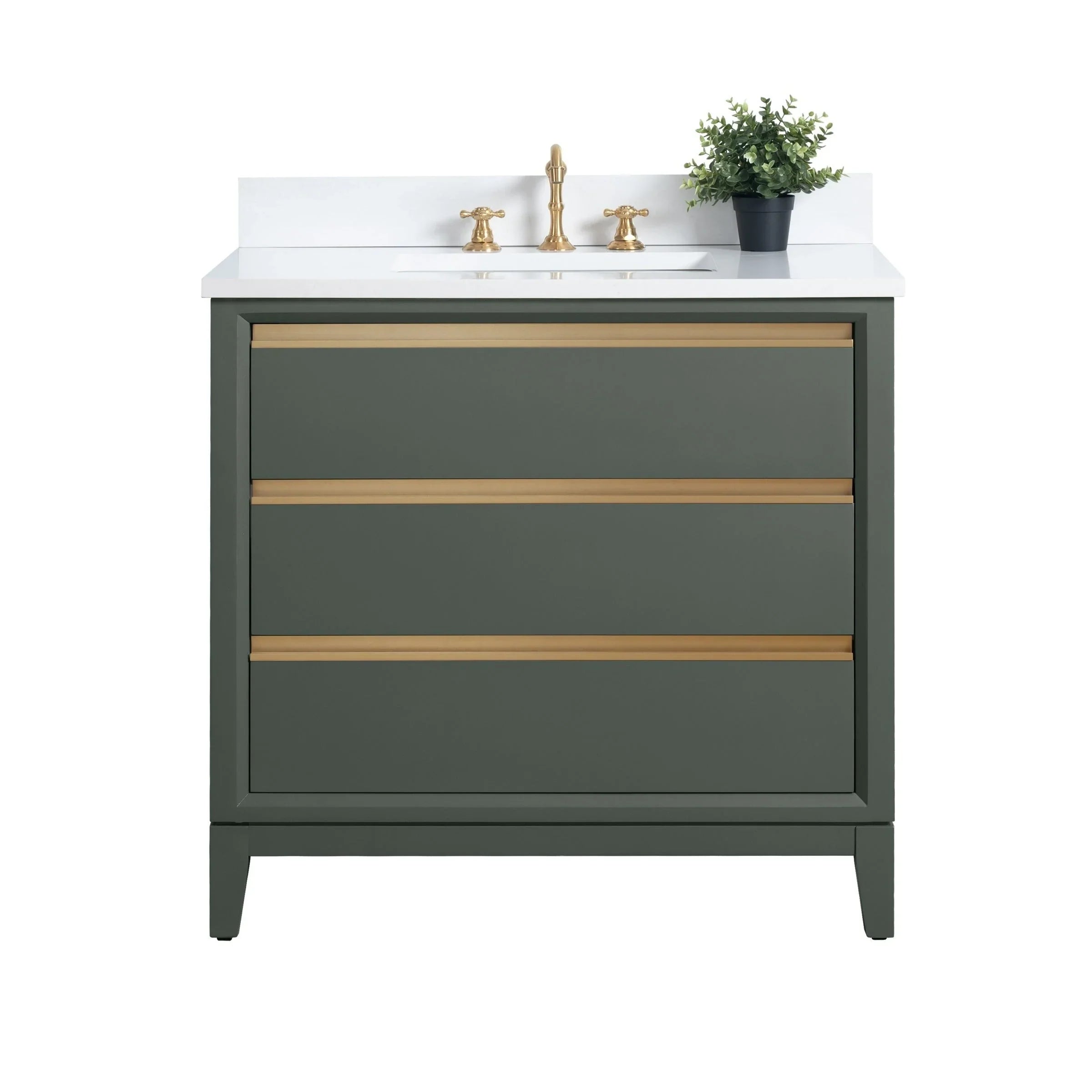 Meuble-lavabo Vanity Art avec évier en céramique et dessus en marbre reconstitué