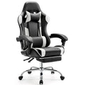 Chaise de bureau de jeu pivotante en cuir PU