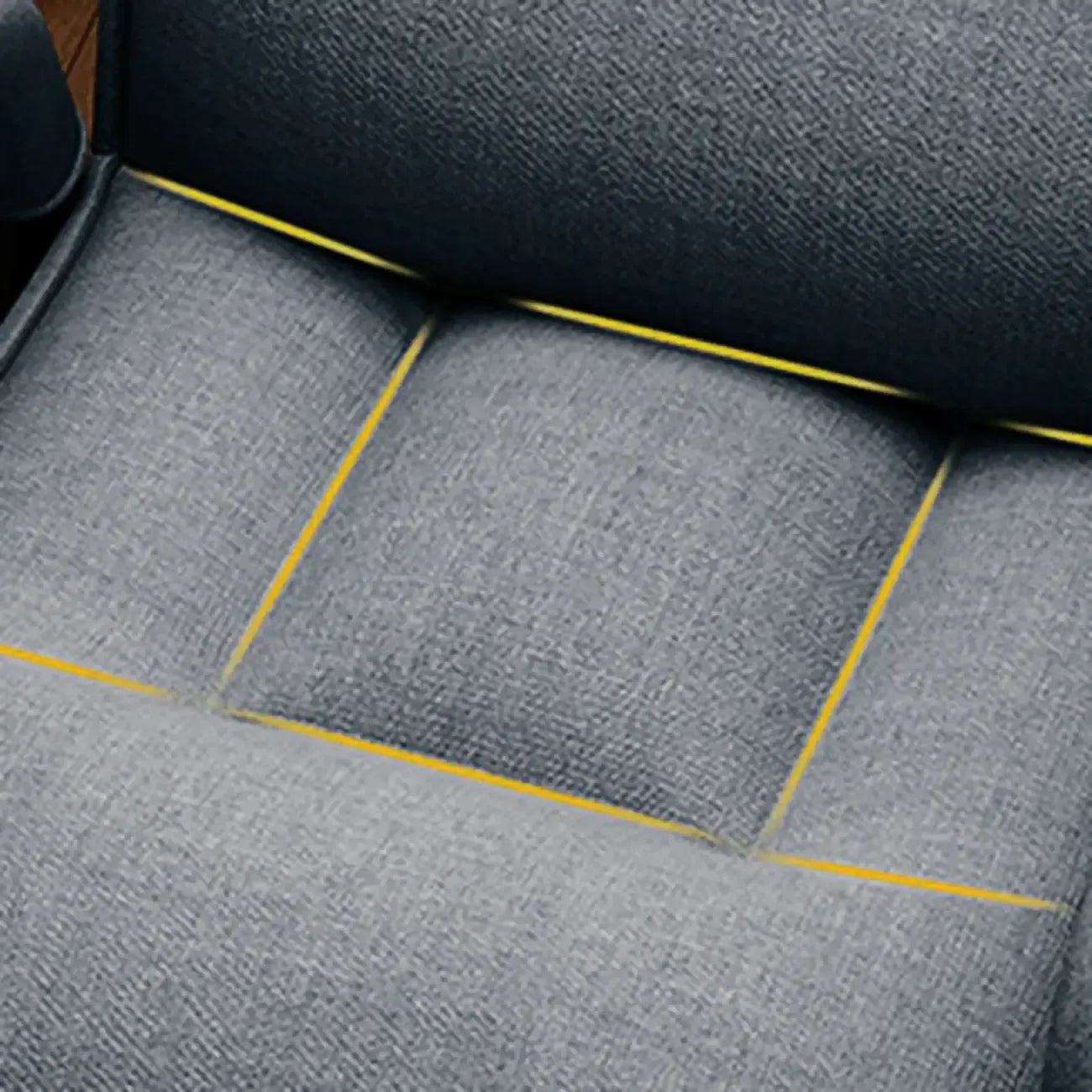 Chaise de bureau moderne à 4 pieds, rembourrée, gris
