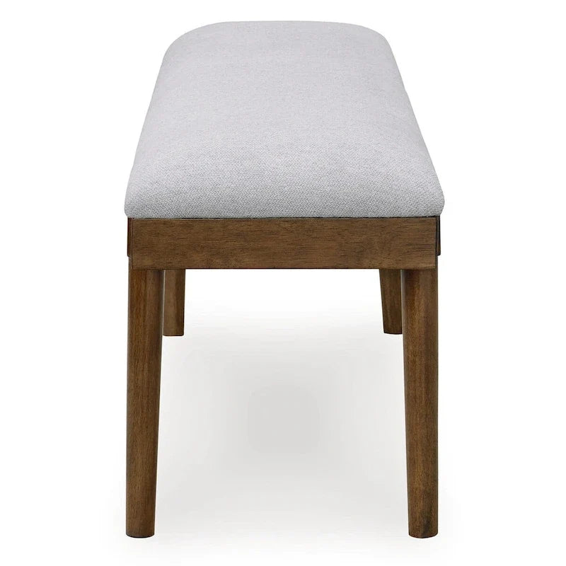 Signature Design by Ashley Lyncott Gris/Marron 59 Banc de salle à manger rembourré - 59.25 L x 15.13 P x 19.75 H
