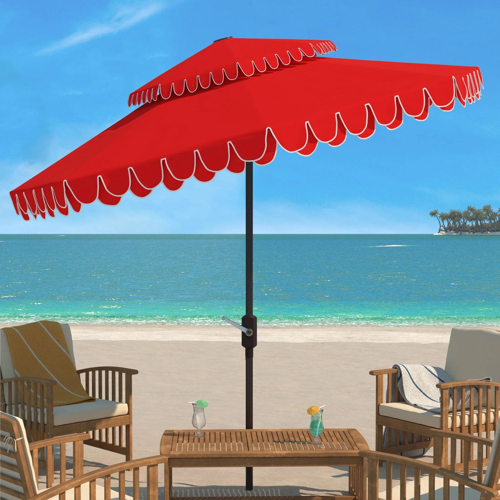 Parasol double-toit d'extérieur Kjerstin Valance 2,74 m