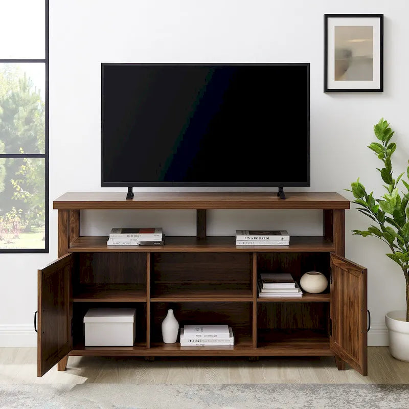 Meuble TV haut Middlebrook 58 po à porte rainurée