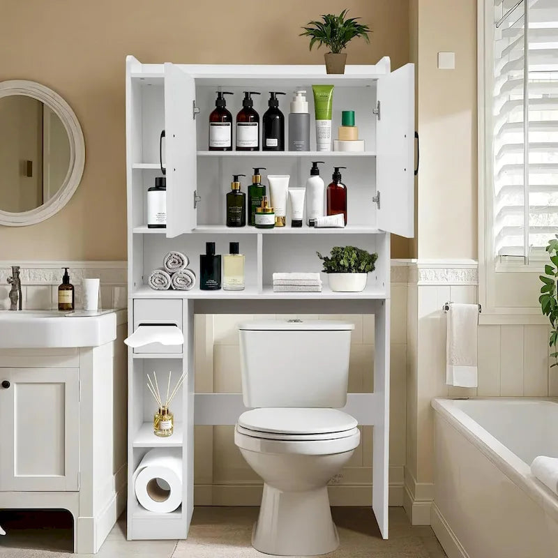 Meuble de rangement sur WC, étagères de salle de bain étanches
