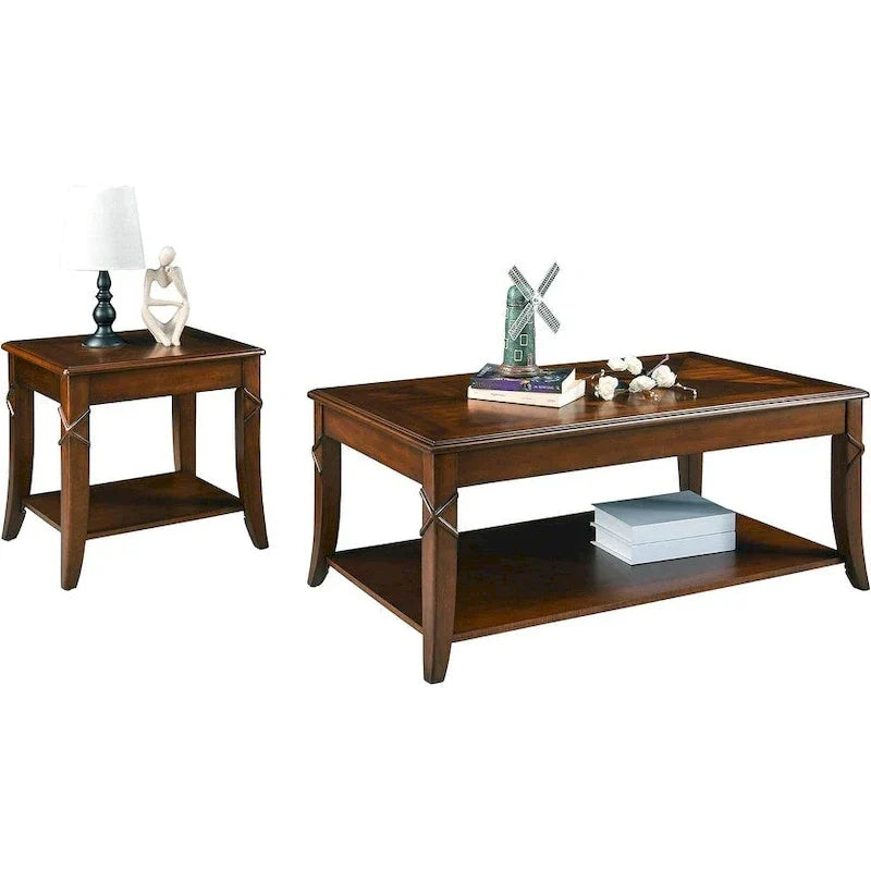 Table basse d'appoint en bois massif