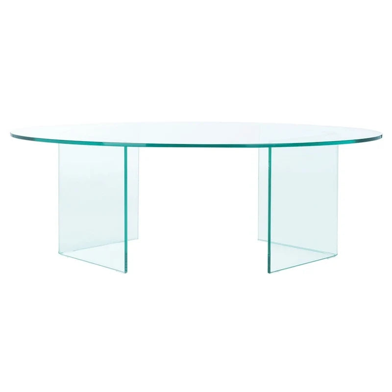 SAFAVIEH Beda Table basse en verre trempé - 47 L x 28 P x 16 H - 47Lx28Px16H