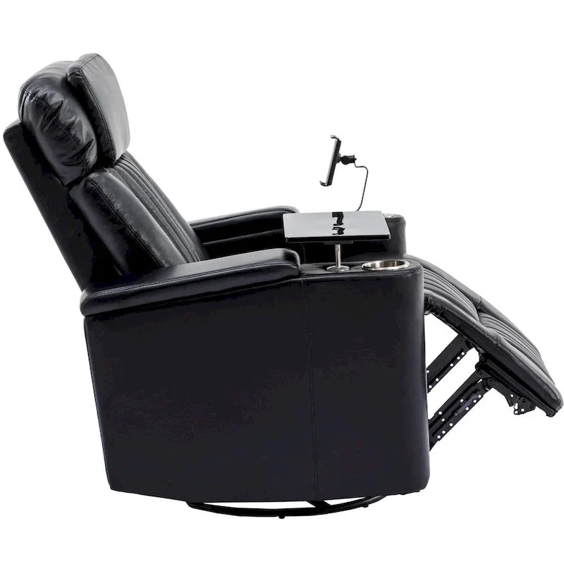 Fauteuil inclinable motorisé de cinéma maison multifonctionnel pivotant à 270°