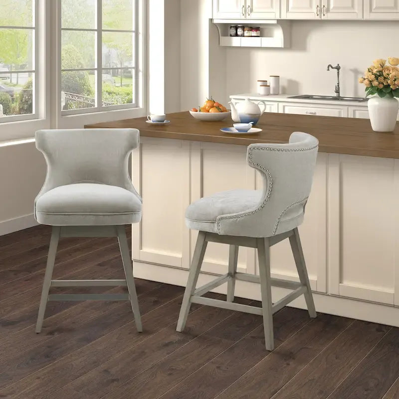 Tabouret de comptoir pivotant à 360 degrés Janet de Madison Park