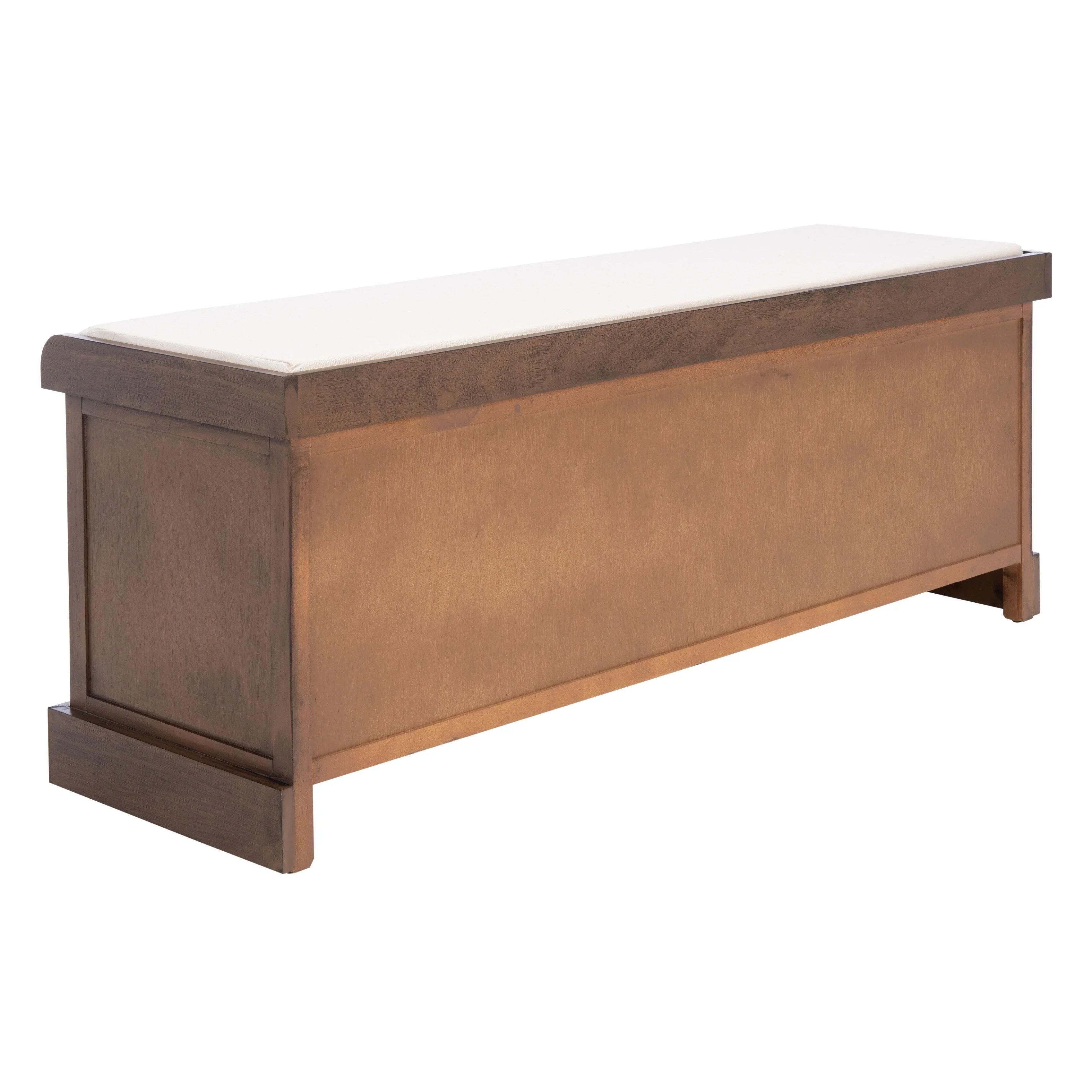 Banc de rangement SAFAVIEH Fiorello 3 tiroirs avec coussin - 47,3 L x 15 P x 19 H - 47Lx15Px19H