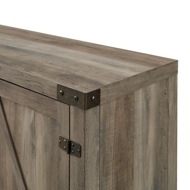 Meuble TV avec porte de grange Middlebrook Firebranch 58 pouces