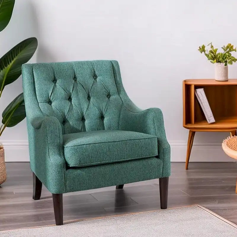 Fauteuil d'appoint capitonné moderne