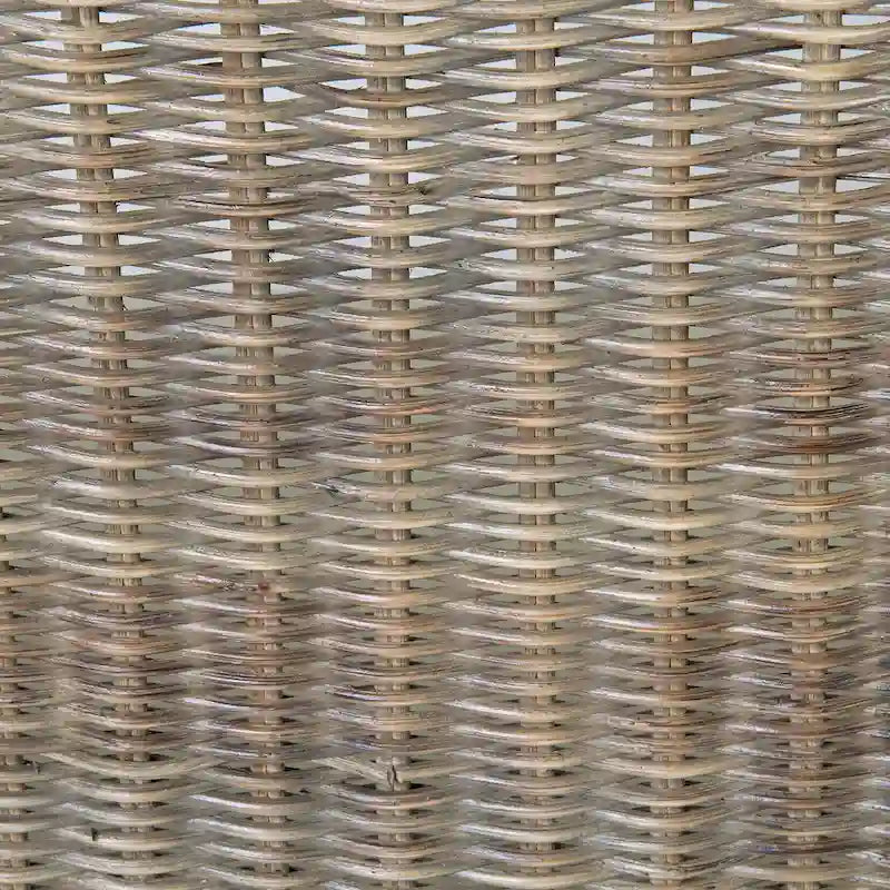 Chaise d'appoint de salle à manger capitonnée en rotin naturel par East at Main