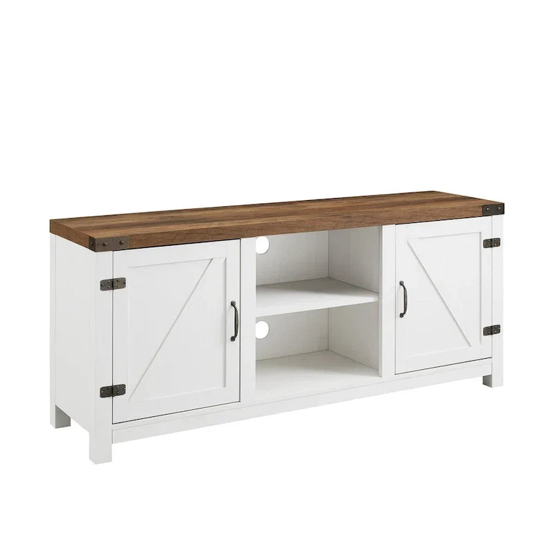 Meuble TV avec porte de grange Middlebrook Firebranch 58 pouces